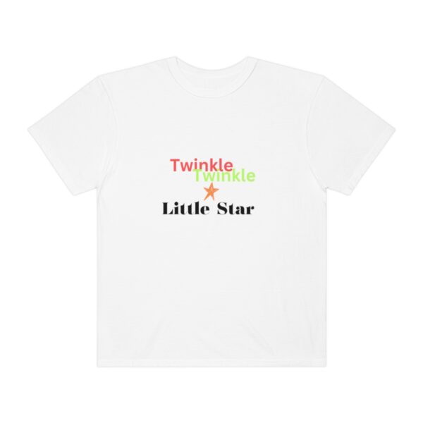 Unisex garment-dyed twinkle Twinkle Little Star themed tshirts